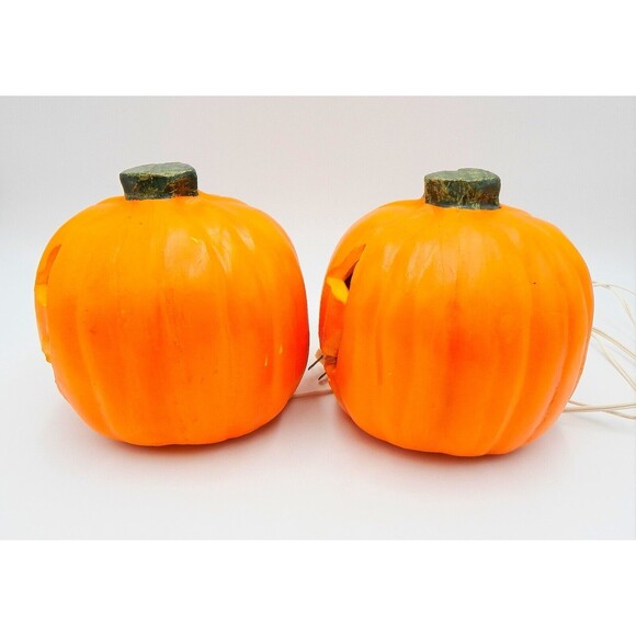 Jack-O-Lantern Light Up Foam Blow Mold Halloween Pumpkins Paper Magic Group 1998 - Picture 3 of 12